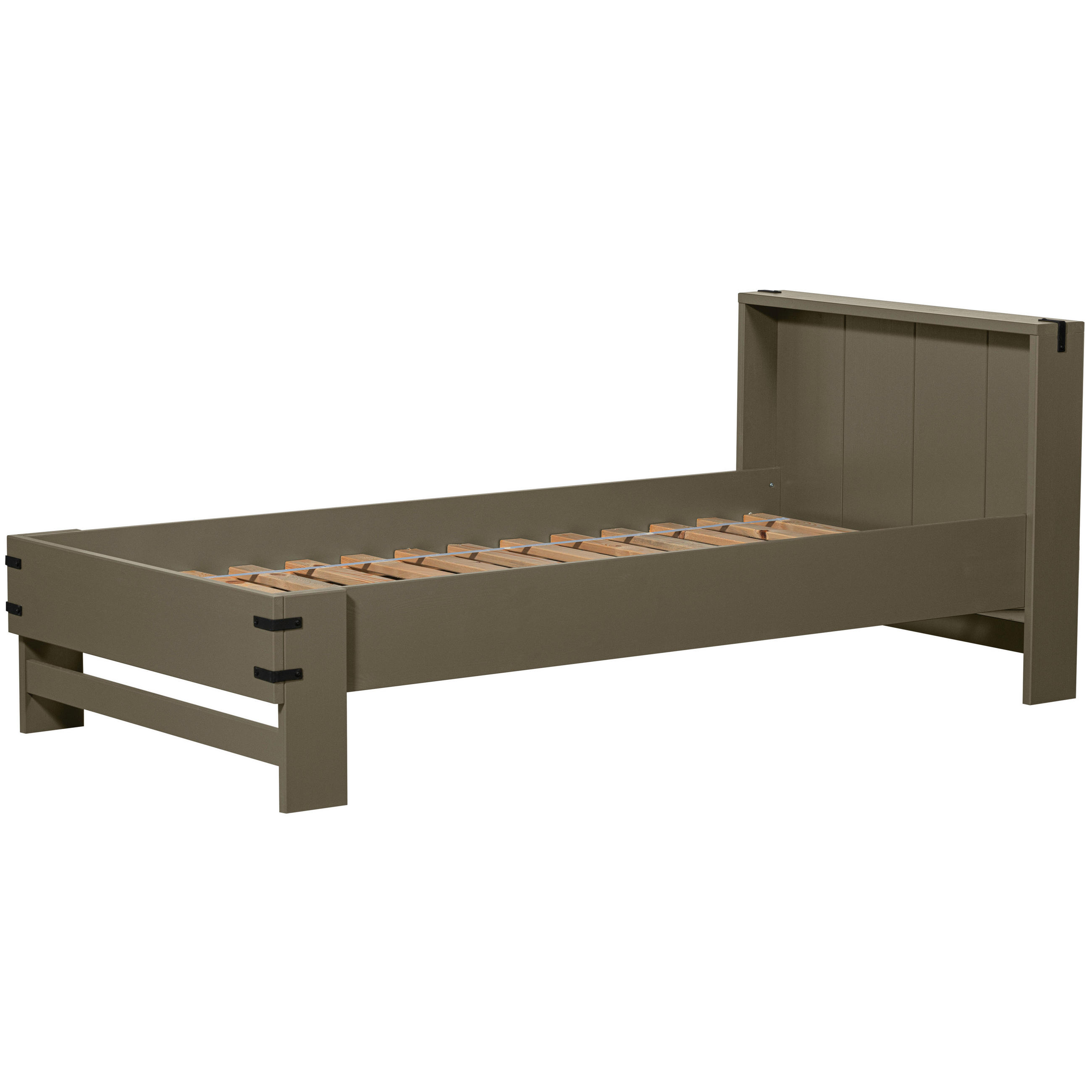 BETT 200/90 cm  in Grün  - Grün, Design, Holz (200/90cm) - Livetastic