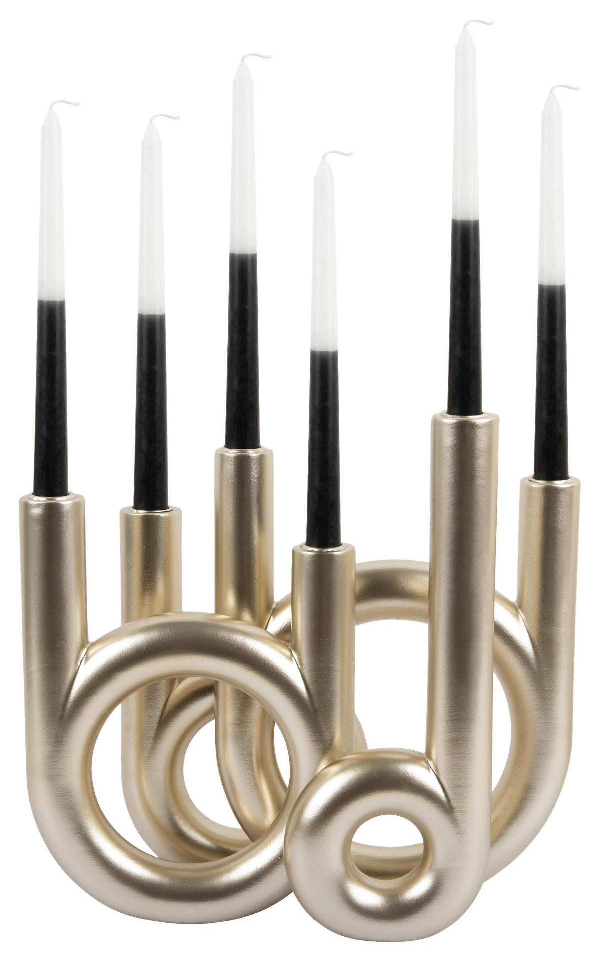 KERZENHALTER - Goldfarben, Basics, Stein (35/32,5/13,5cm) - Present Time