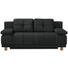 BOXSPRINGSOFA in Textil Anthrazit - Chromfarben/Anthrazit, MODERN, Textil/Metall (202/92/104cm) - Novel BOXSPRINGSOFA in Textil Anthrazit - Chromfarben/Anthrazit, MODERN, Textil/Metall (202/92/104cm) - Novel