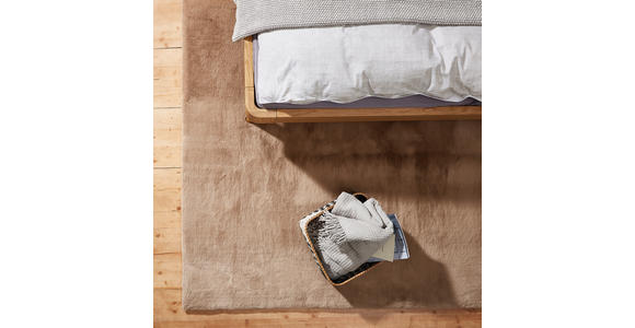 HOCHFLORTEPPICH 160/230 cm Luna Taupe - Taupe, KONVENTIONELL, Textil (160/230cm) - Novel