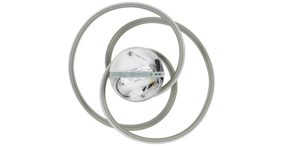 DECKENLEUCHTE 48/52/23 cm  - Sandfarben/Weiß, Trend, Kunststoff/Metall (48/52/23cm) - Novel