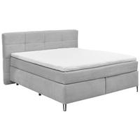 BOXSPRINGBETT 160/200 cm  in Grau  - Schwarz/Grau, KONVENTIONELL, Textil/Metall (160/200cm) - SetOne by Musterring