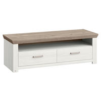 LOWBOARD  in 139,7/46,6/51,2 cm  - Eichefarben/Weiß, Design, Holzwerkstoff/Metall (139,7/46,6/51,2cm) - SetOne by Musterring