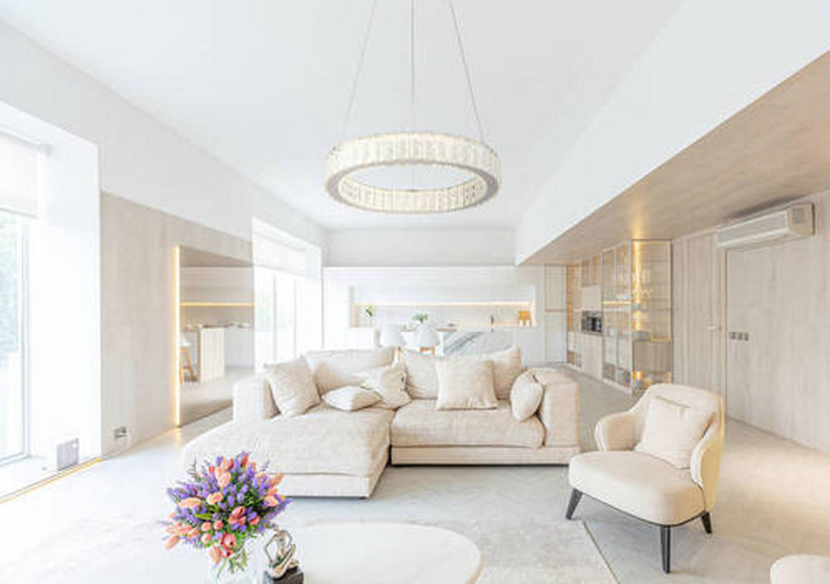 VISEČA LED-SVETILKA   //2700-6000 K/230 V/ - barve kroma/prozorno, Design, kovina/umetna masa (50/120cm) - Globo