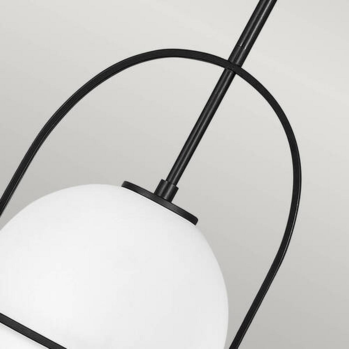HÄNGELEUCHTE 28.9/50.3 cm    - Schwarz, Design, Glas/Metall (28.9/50.3cm) - Elstead Lighting