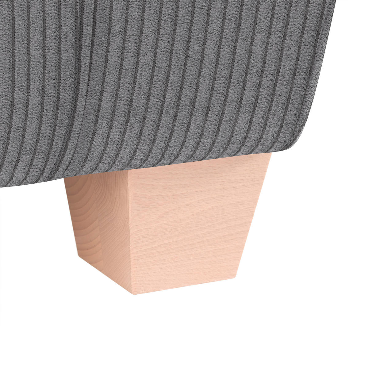 3-SITS SOFFA i manchester mörkgrå  - mörkgrå/naturfärgad, trä/textil (216/70-85/95cm) - MID.YOU