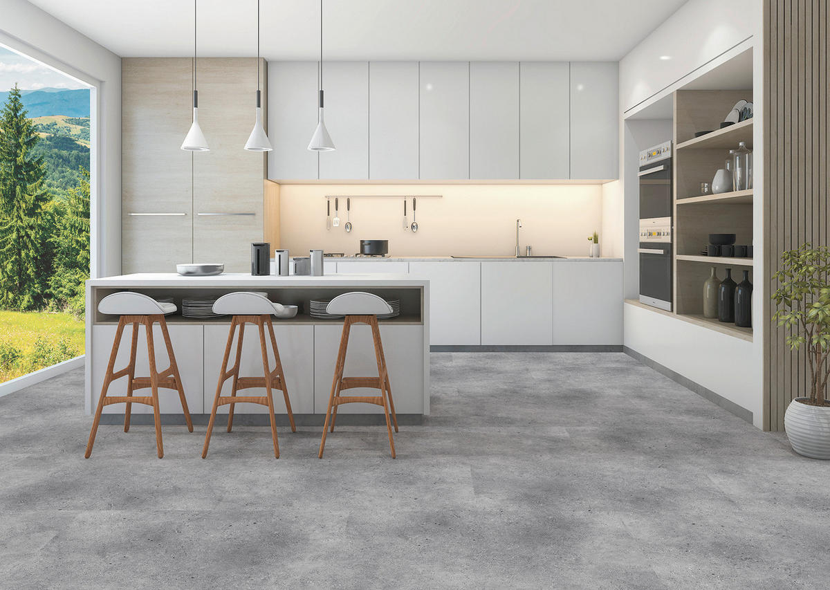 VINYLBODEN  per  m² - Grau, Design, Kunststoff (620/45/0,57cm) - Venda