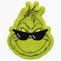 OKRASNA BLAZINA  GRINCH    27/36 cm         - svetlo zelena, Konvencionalno, tekstil (27/36cm) - The Grinch