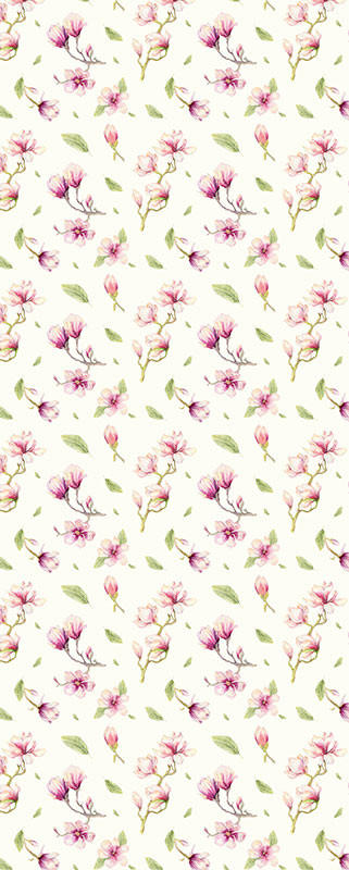 Xora Vliestapete Rosa, Weiß 100x250 cm