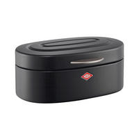 BROTKASTEN - Schwarz, KONVENTIONELL, Metall (32/19/14cm) - Wesco