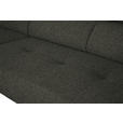 ECKSOFA in Chenille Graubraun 205/280 cm - Graubraun/Schwarz, Design, Textil/Metall (205/280cm) - Xora