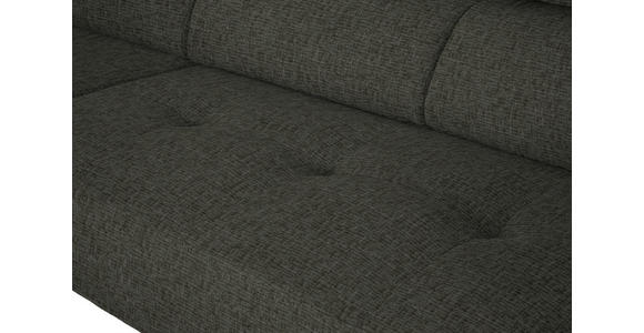ECKSOFA in Chenille Graubraun 205/280 cm - Graubraun/Schwarz, Design, Textil/Metall (205/280cm) - Xora