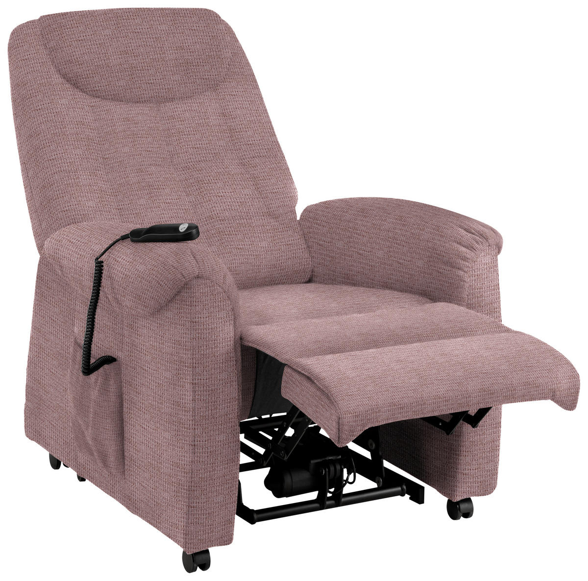 FERNSEHSESSEL in Mikrofaser Rosa  - Schwarz/Rosa, KONVENTIONELL, Kunststoff/Textil (83/113/92cm) - Xora