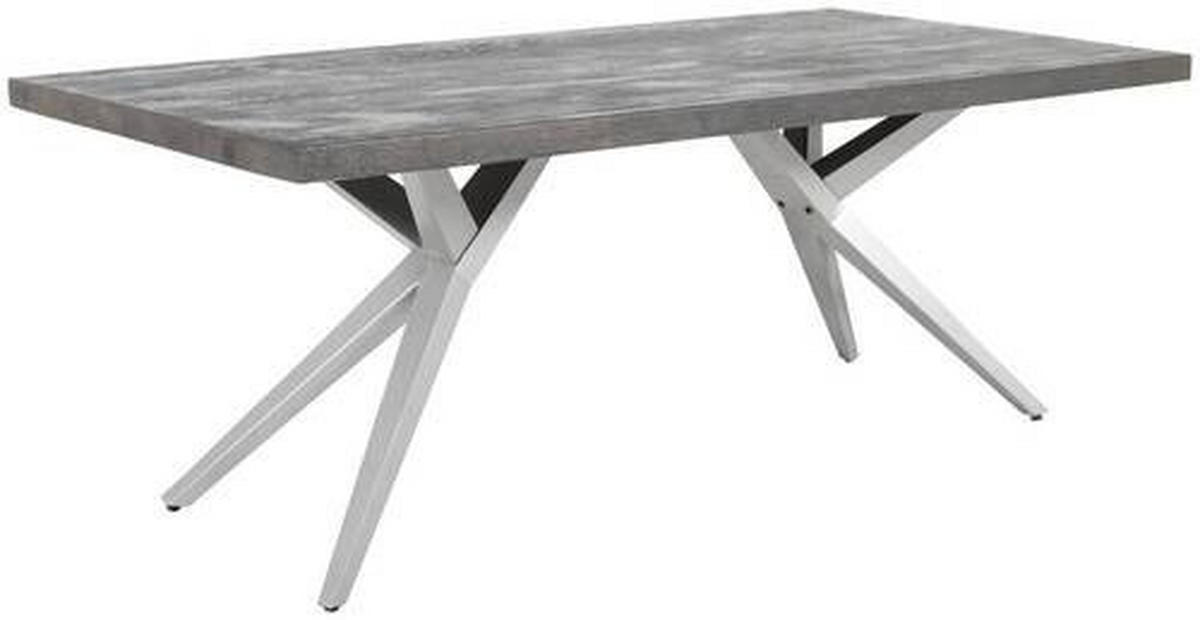 TISCHPLATTE Wildeiche massiv Graubraun  - Graubraun, MODERN, Holz (240/100/5,5cm) - Boxxx