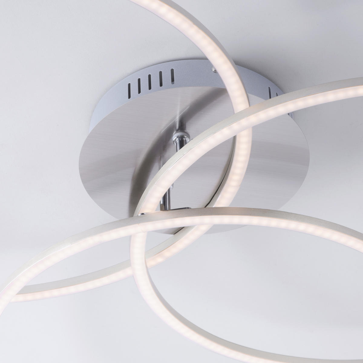 LED-DECKENLEUCHTE Ivanka 79/76/9 cm   - Chromfarben, Design, Kunststoff/Metall (79/76/9cm)