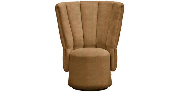 COCKTAILSESSEL - Senfgelb/Schwarz, Design, Holz/Textil (92/113/70cm) - Emilio Belluti