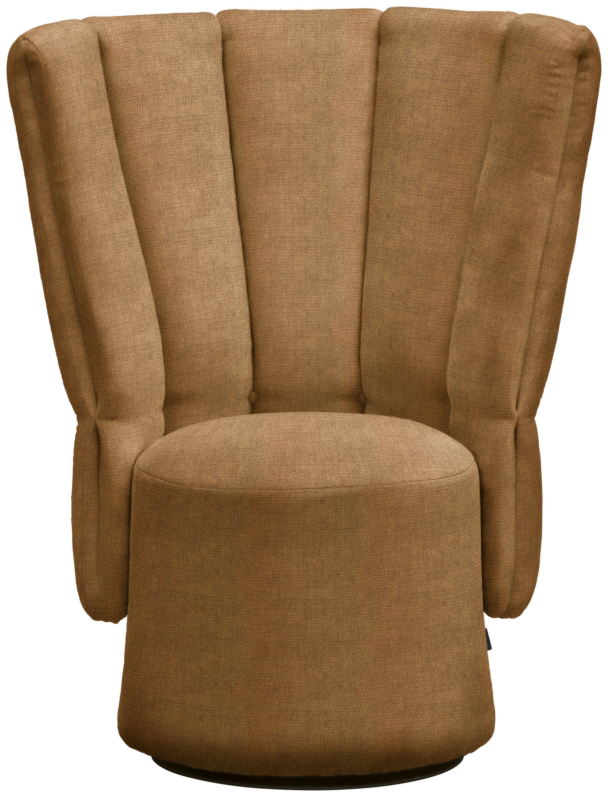 COCKTAILSESSEL in Velours Senfgelb  - Senfgelb/Schwarz, Design, Holz/Textil (92/113/70cm) - Emilio Belluti