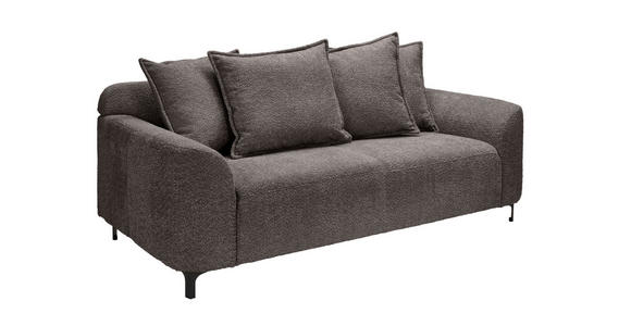2,5-SITZER  in Chenille Anthrazit  - Anthrazit/Schwarz, KONVENTIONELL, Textil/Metall (200/84/99cm) - Carryhome