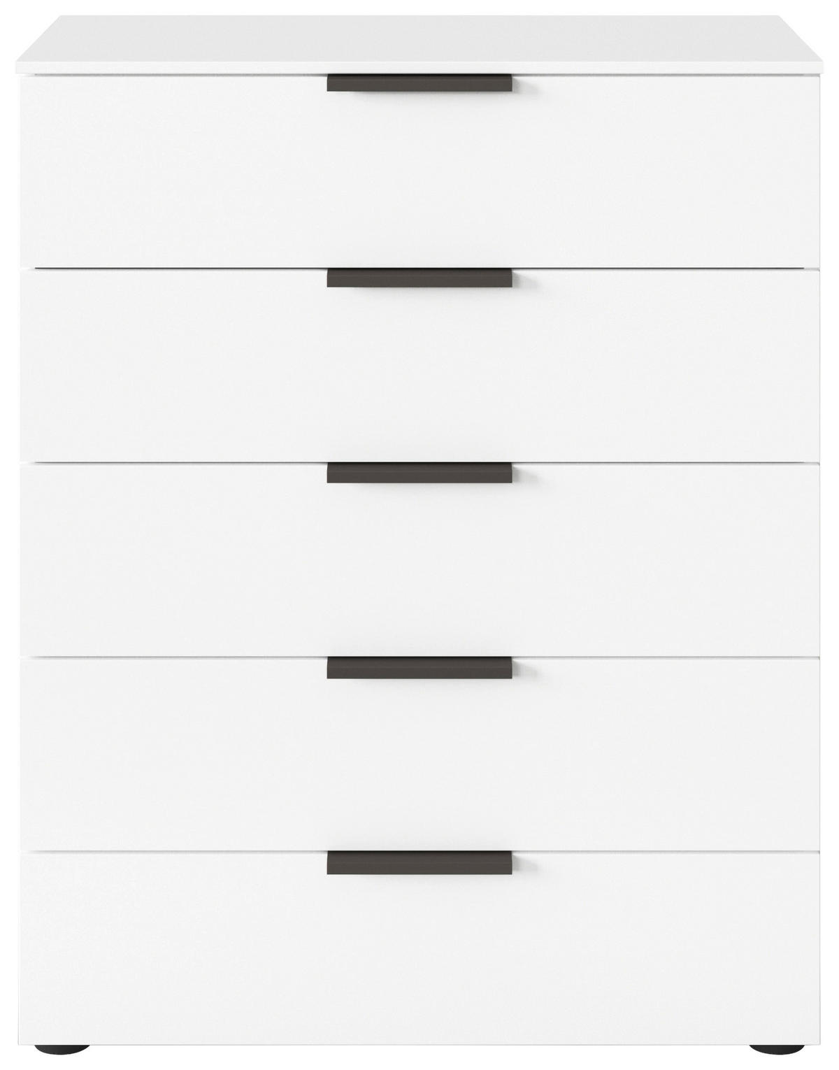 KOMMODE 80/100/42 cm  in Graphitfarben, Weiss  - Weiss/Graphitfarben, Modern, Holzwerkstoff/Kunststoff (80/100/42cm) - Rauch Möbel