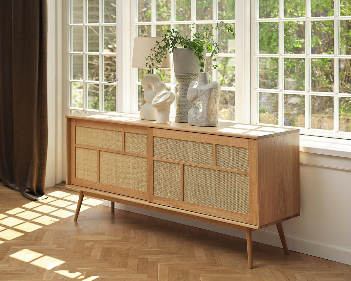SIDEBOARD  in 180/79/45 cm  - Eichefarben/Naturfarben, Trend, Naturmaterialien/Holzwerkstoff (180/79/45cm) - Carryhome