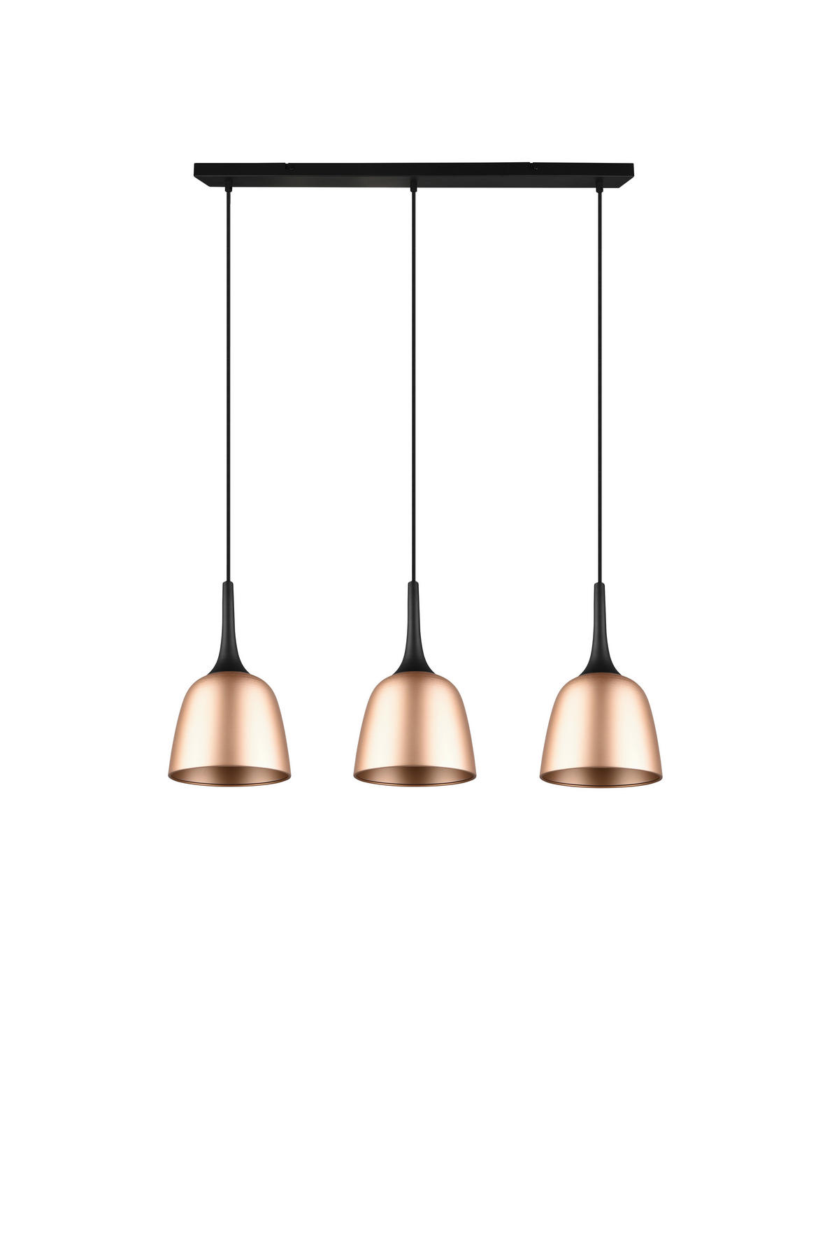 VISEČA SVETILKA  Chiron 90/150/20 cm          max. 40 W E27 - črna/barve medenine, Basics, kovina (90/150/20cm)