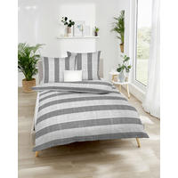 POSTELJNINA College 200/200 cm bombažni flanel siva  - siva, Konvencionalno, tekstil (200/200cm) - Kaeppel