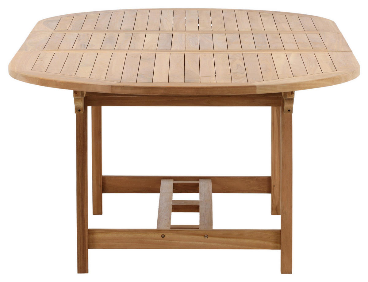 GARTENTISCH 180/120/75 cm  - Teakfarben, KONVENTIONELL, Holz (180/120/75cm) - Gardenson