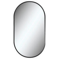 BADRUMSSPEGEL 50/90/5 cm  - svart, Klassisk, metall/glas (50/90/5cm) - Linea Natura