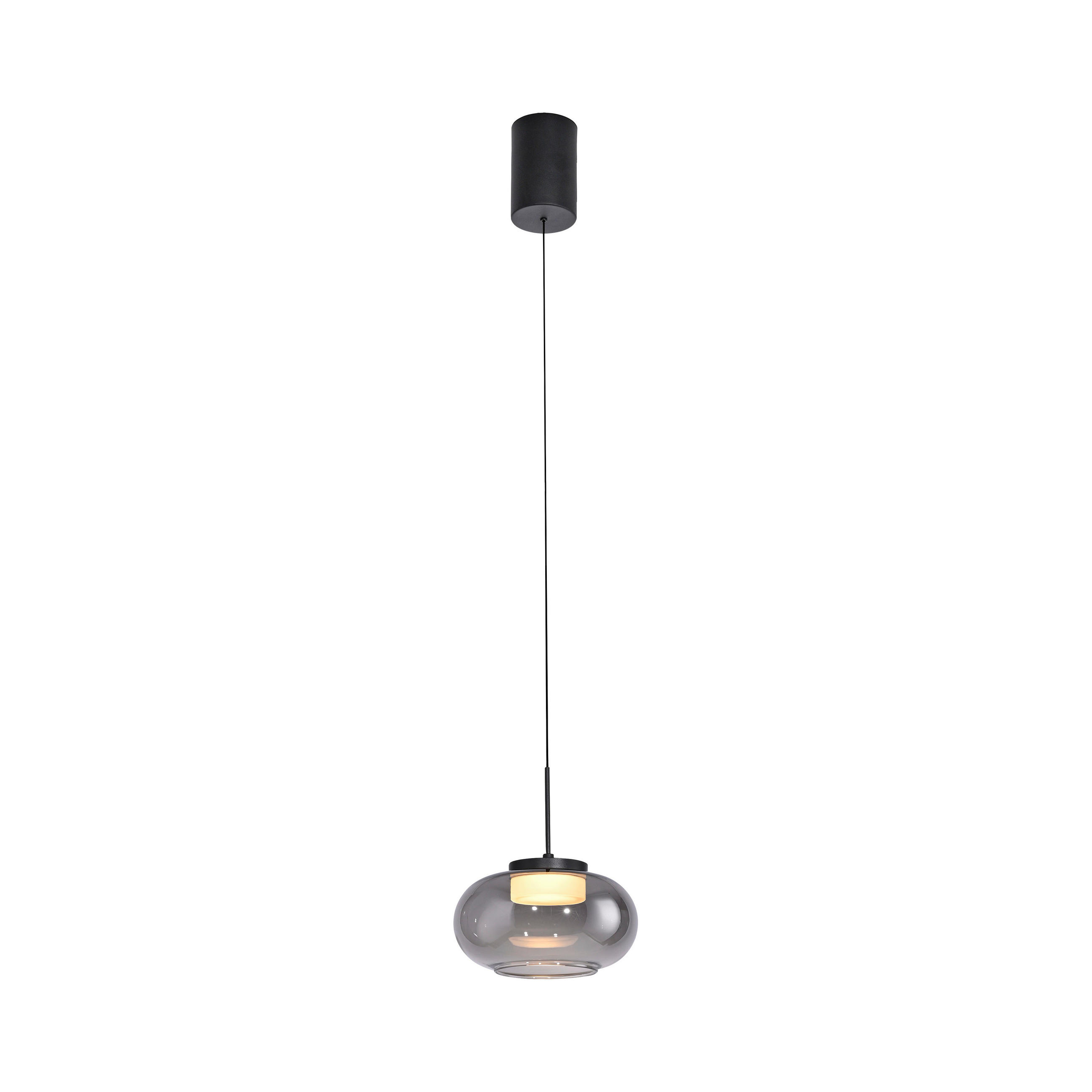LED-PENDELLEUCHTE SW SIA 20/20/120 cm   - Schwarz, Design, Kunststoff/Metall (20/20/120cm) - Schöner Wohnen