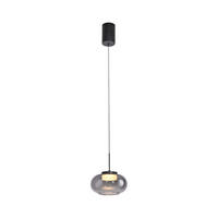 LED-PENDELLEUCHTE 20/20/120 cm  - Schwarz, Design, Kunststoff/Metall (20/20/120cm) - Schöner Wohnen