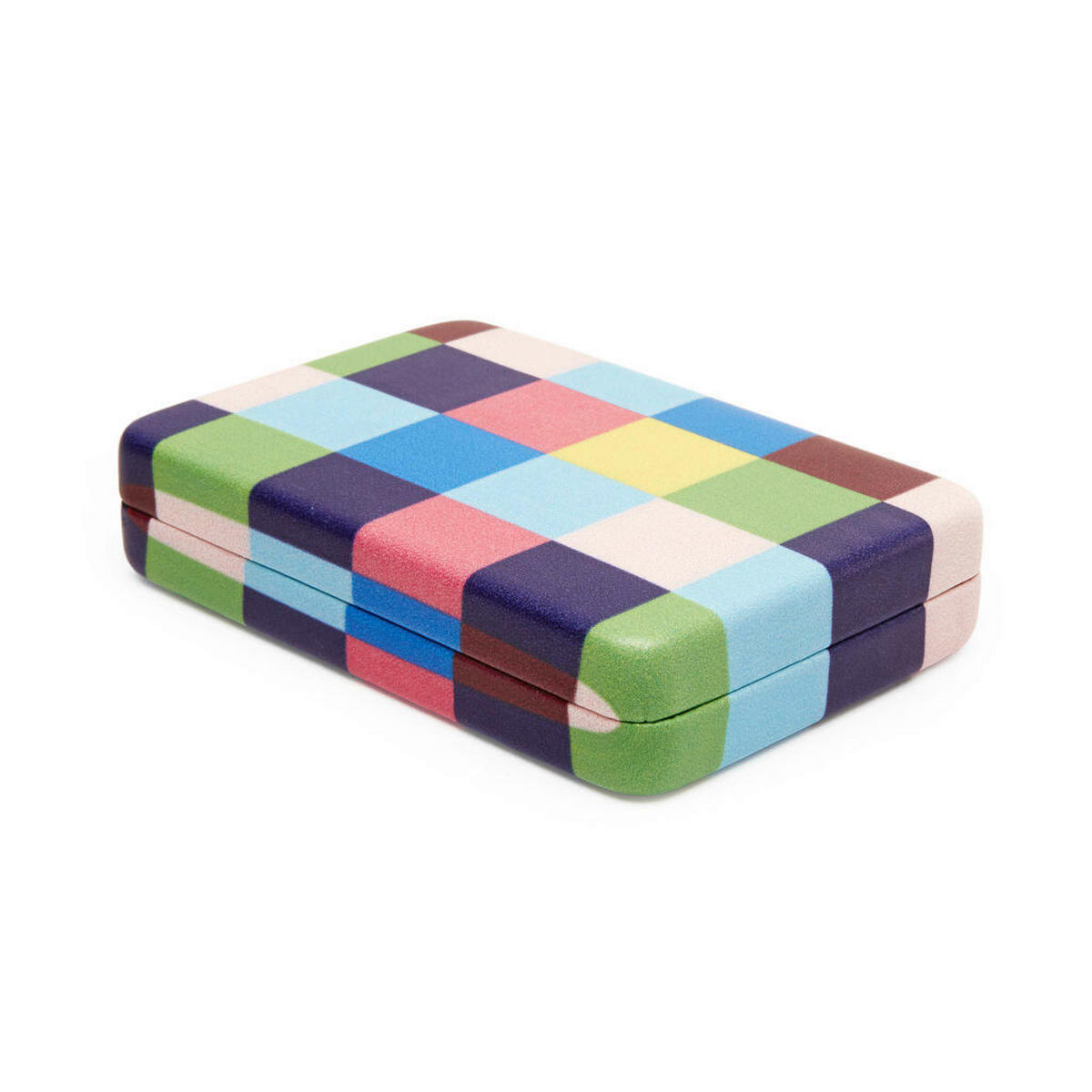 KUTIJA ZA NAKIT   7/2,2/10 cm    - višebojno, Basics, staklo/tekstil (7/2,2/10cm) - Kikkerland