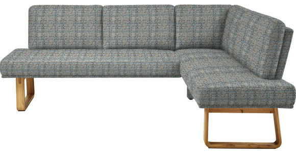 ECKBANK 280/174 cm in Grau, Eichefarben - Eichefarben/Grau, Design, Holz/Textil (280/174cm) - Dieter Knoll