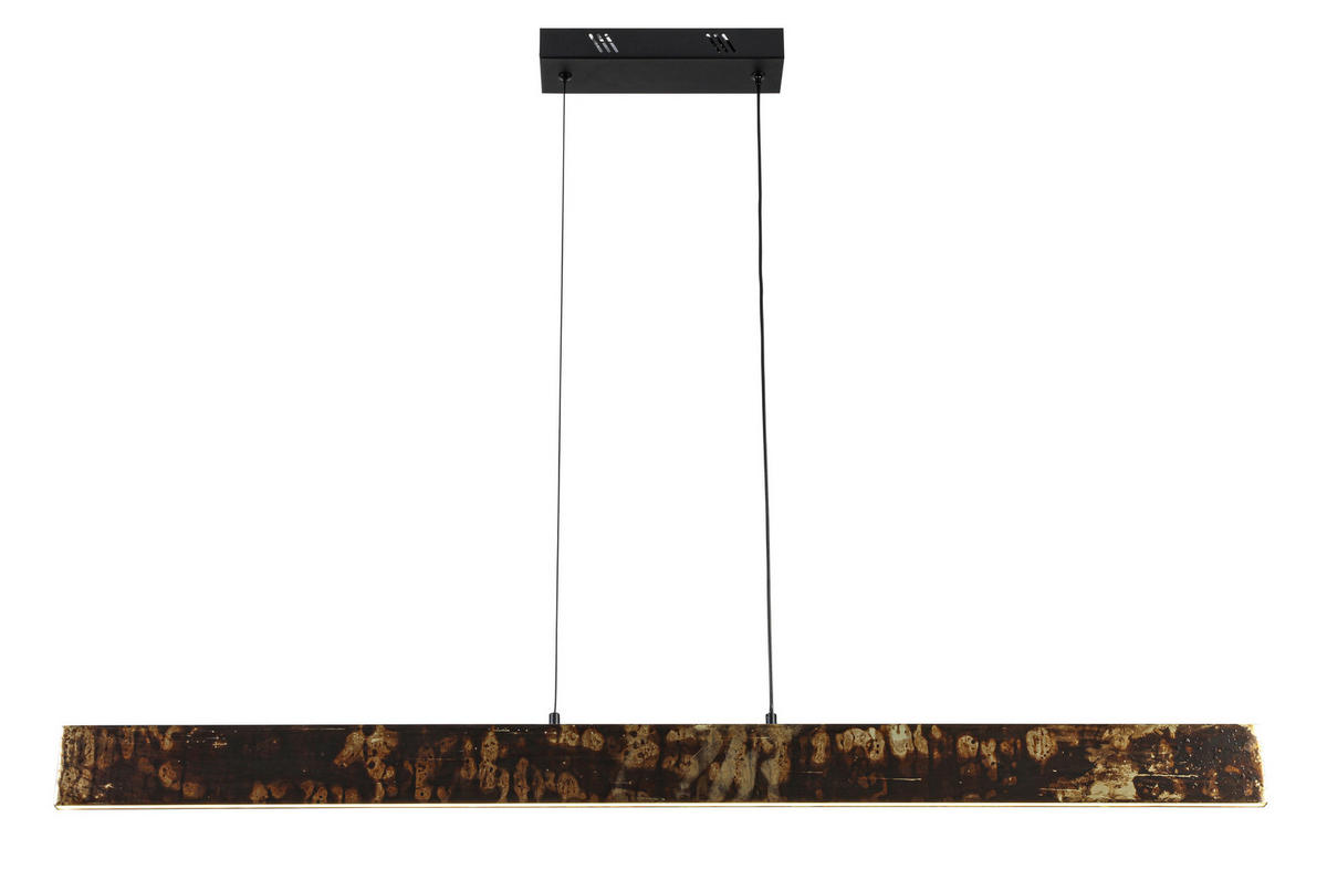 LED-HÄNGELEUCHTE Oxira 110/7/120 cm  - Multicolor/Schwarz, Design, Kunststoff/Metall (110/7/120cm) - Dieter Knoll