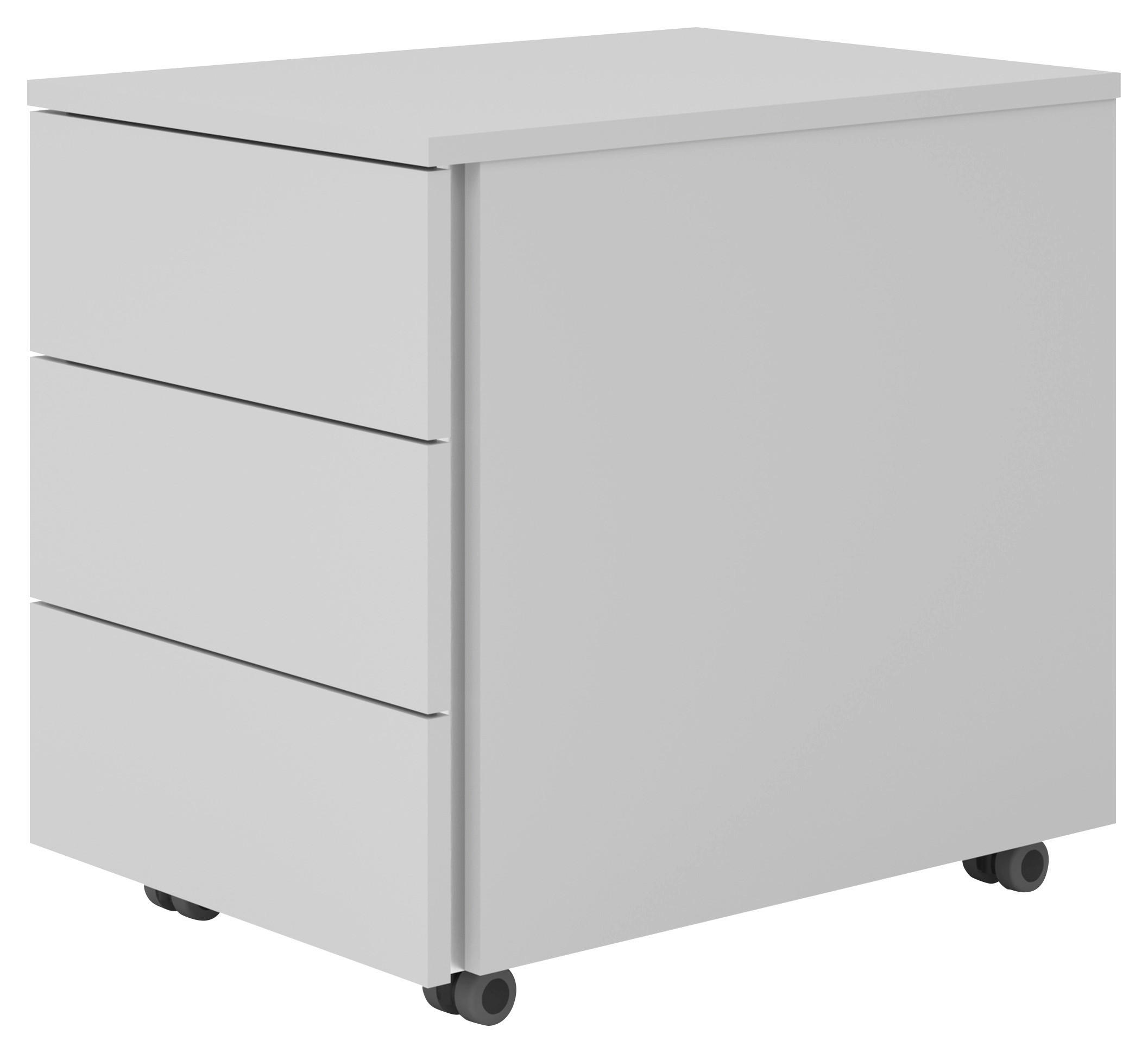 ROLLCONTAINER 39,5/51/54,8 cm  - Grau, KONVENTIONELL, Holzwerkstoff (39,5/51/54,8cm) - Venda