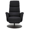 RELAXSESSEL in Leder Anthrazit  - Anthrazit/Schwarz, Design, Leder/Metall (76/108/86cm) - Dieter Knoll