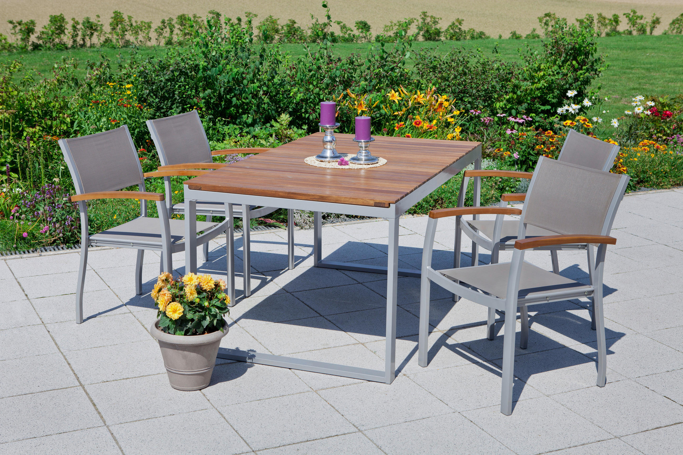 Gardenson ZAHRADNÍ SESTAVA dřevo, kov, textil