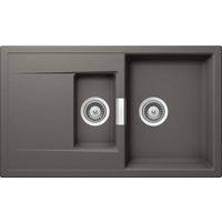 SPÜLE MONO D-150-A / MOND150ASIL  - Grau, Basics, Stein (86/51cm) - Schock