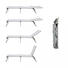 DREIBEINLIEGE Aluminium Dunkelbraun - Dunkelbraun, Design, Textil/Metall (74/40/207cm)