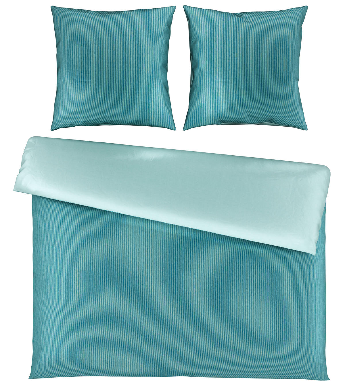 OBOJSTRANNÁ POSTEĽNÁ BIELIZEŇ, satén, petrolejová, 200/200 cm - petrolejová, Basics, textil (200/200cm) - Bio:Vio