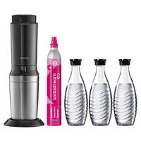 WASSERSPRUDLER Crystal inkl. 3 Flaschen  - Basics (29/45/20cm) - SodaStream