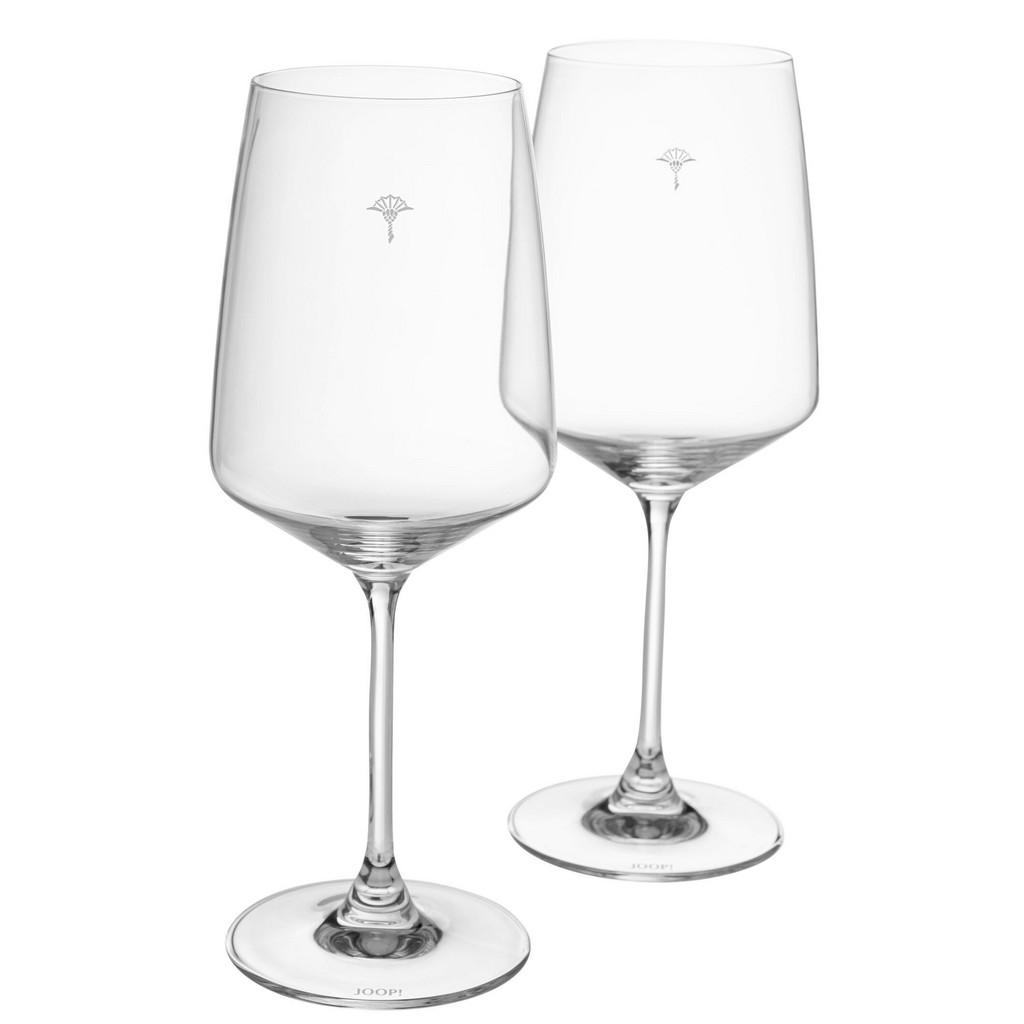 Thumbnail - Joop! Rotweinglas Single Cornflower, Glas, 2-teilig, 520 ml, 22.5 cm, Essen & Trinken, Gläser, Weingläser, Rotweingläser
