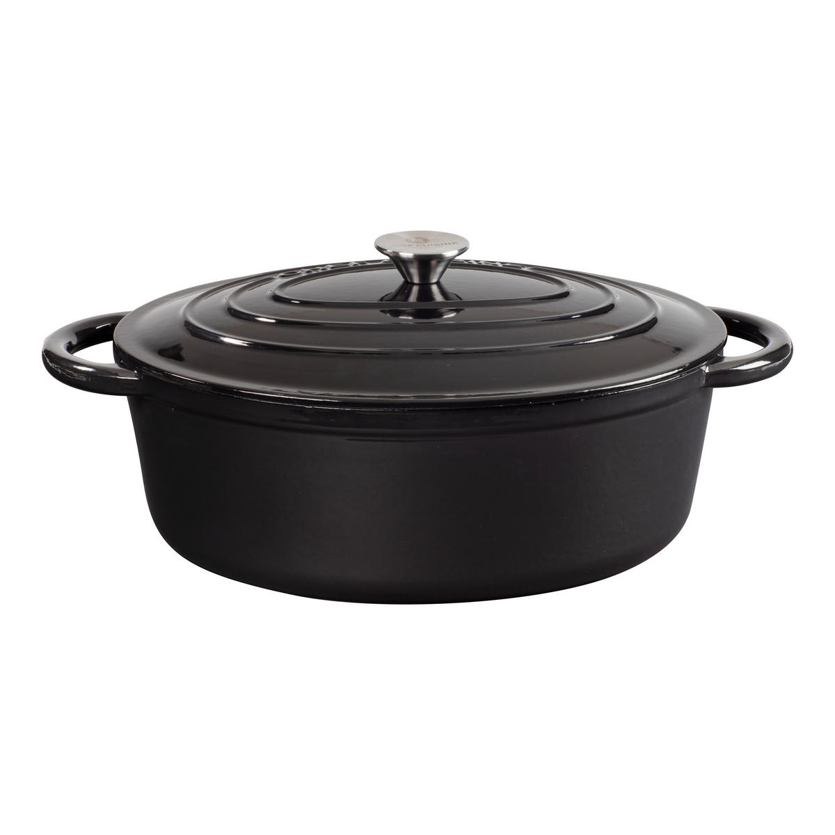 BRÄTER 6,7 L  - Schwarz Hochglanz, Basics, Metall (42/29.5/15cm) - CHEF CUISINE