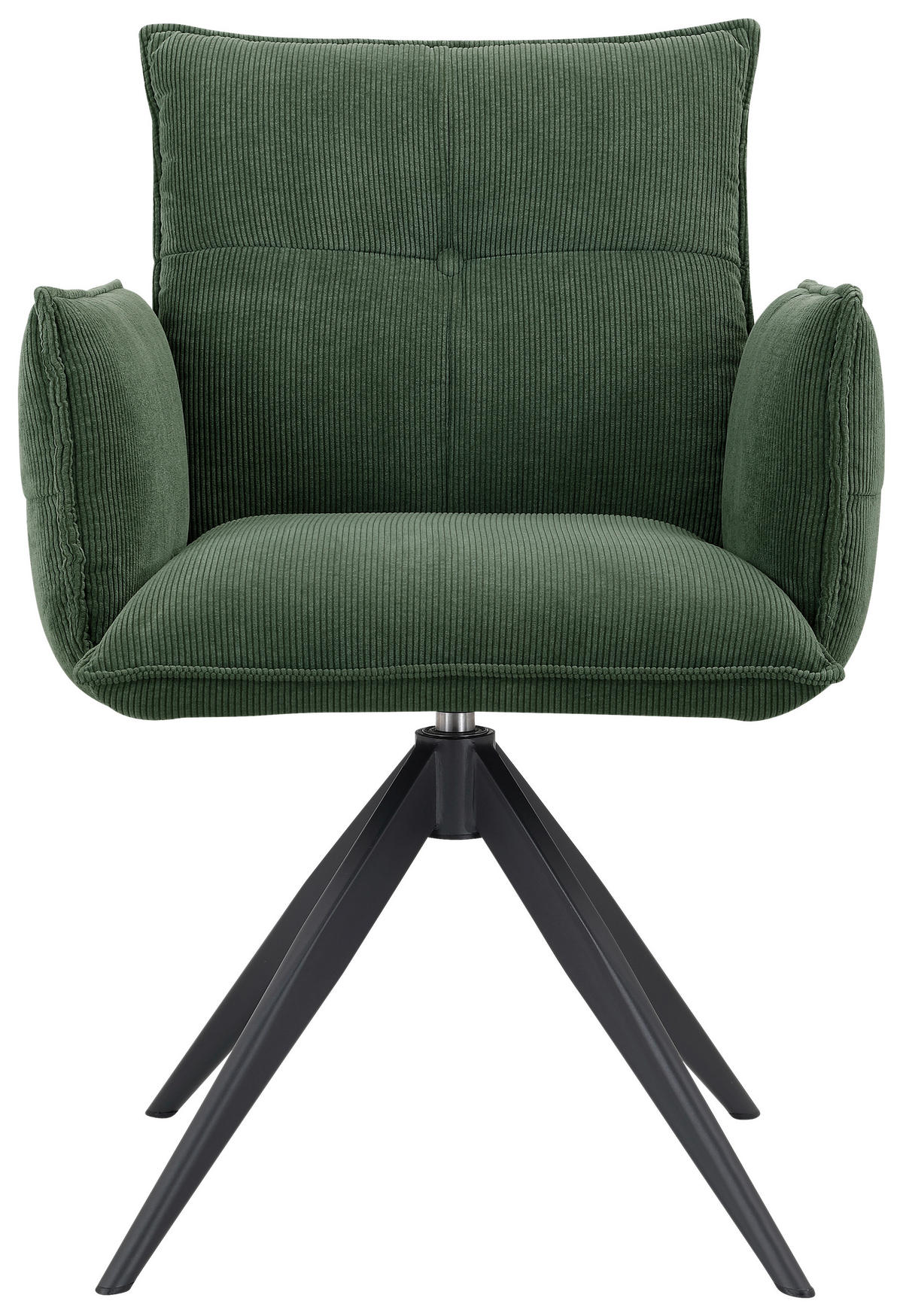 KAROSSZÉK zöld, fekete  - fekete/zöld, Design, textil/fém (63,5/85/63,5cm) - Novel