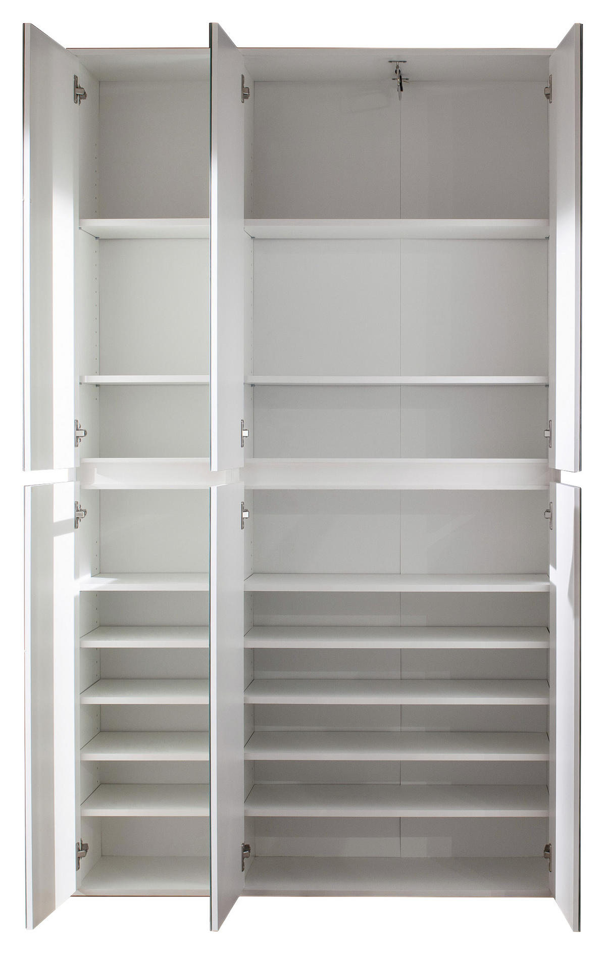 GARDEROBENSCHRANK  in 111/191/34 cm  - Weiß, Basics, Glas/Holzwerkstoff (111/191/34cm) - MID.YOU