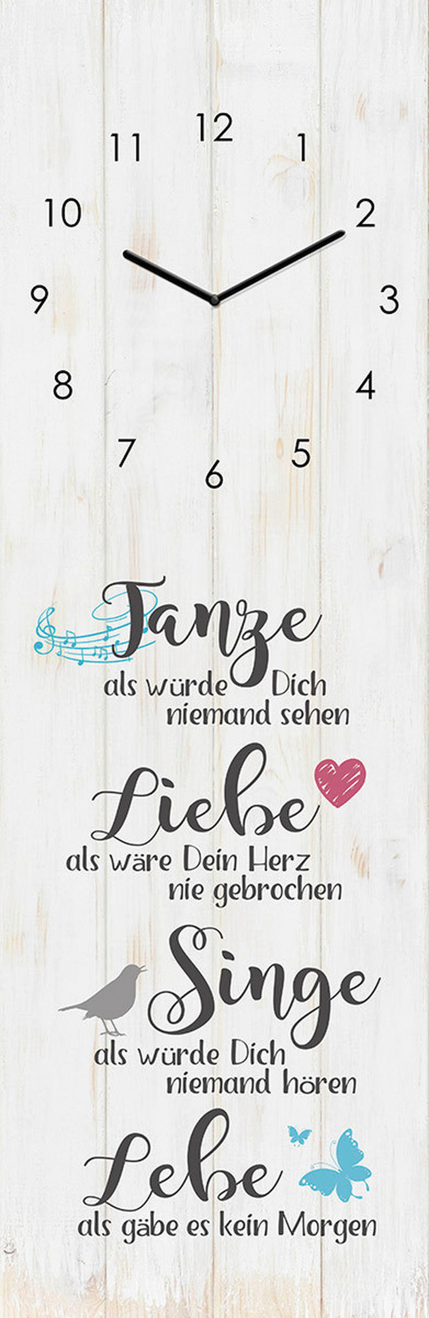 WANDUHR Multicolor 20/60/3,1 cm  - Multicolor, Basics, Glas (20/60/3,1cm) - Euroart