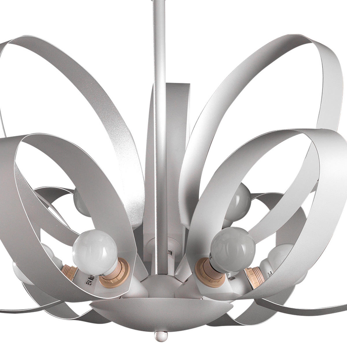 KRONLEUCHTER 75/115 cm   - Weiß, Design, Metall (75/115cm)