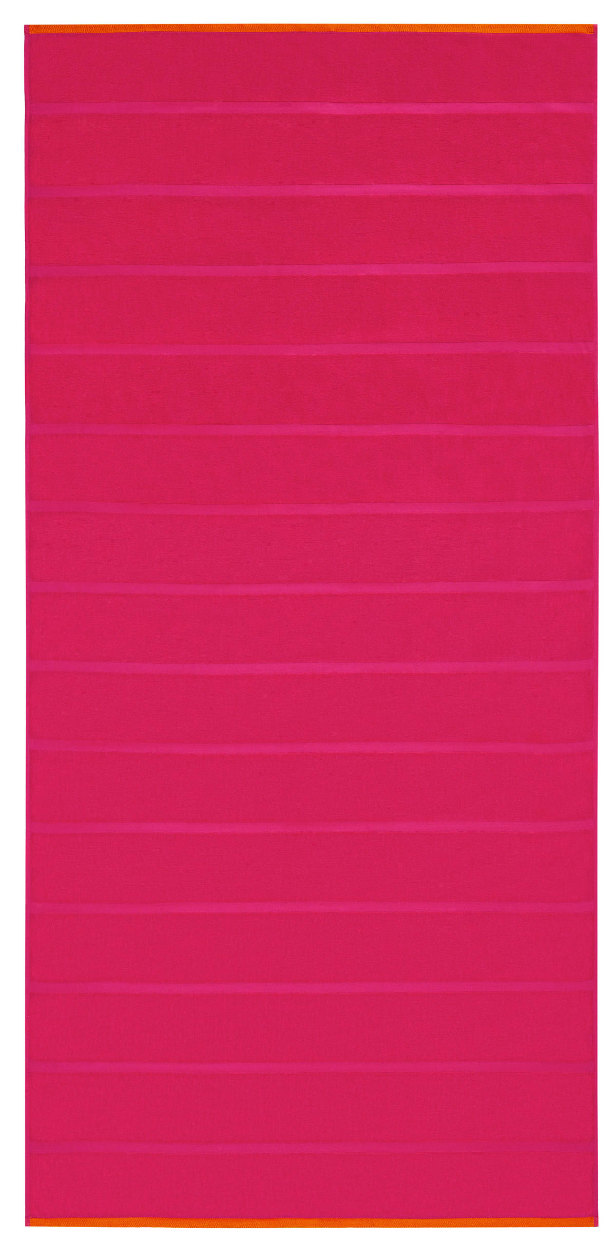 STRANDTUCH s.Oliver Orange, Pink 90/180 cm  - Pink/Orange, Trend, Textil (90/180cm) - S. Oliver