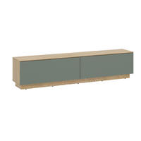LOWBOARD  160/37,6/35 cm  stehend, hängend  - Eichefarben/Salbeigrün, Design, Holzwerkstoff (160/37,6/35cm) - Livetastic