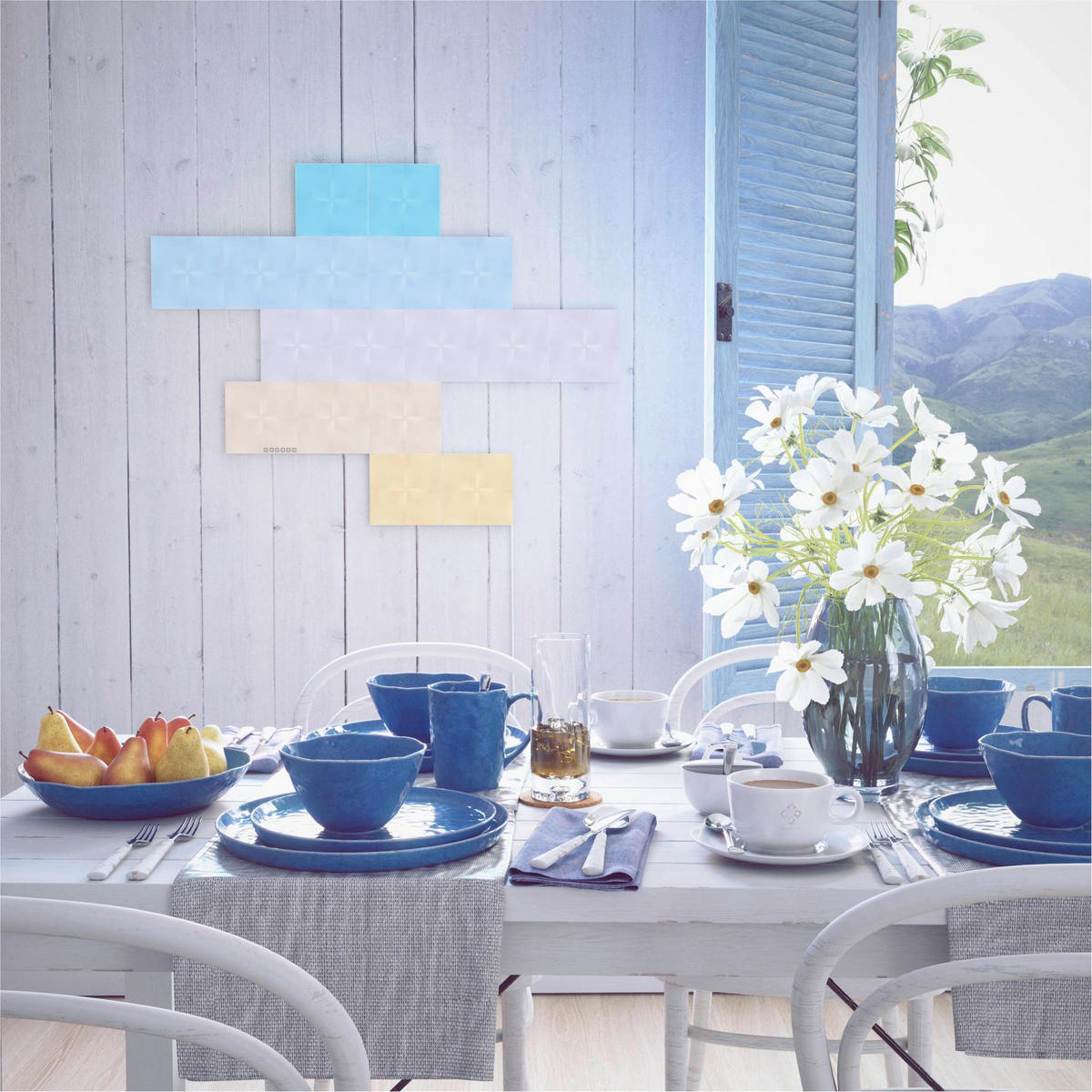 CANVAS STARTER KIT 17ER NANOLEAF CANVAS 15/15/1 cm   - Weiß, Basics, Kunststoff (15/15/1cm)
