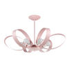 KRONLEUCHTER 65/110 cm   - Pink, Design, Metall (65/110cm)